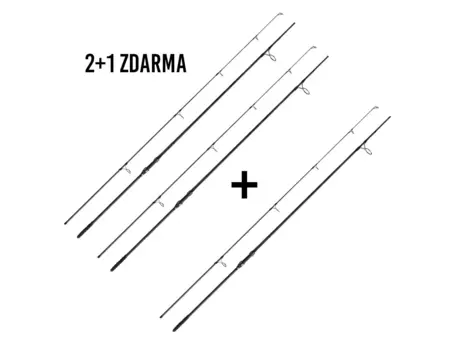 Giants fishing Kaprový prut XRS200 12ft 3.00lb 2pc 2 + 1 ZDARMA