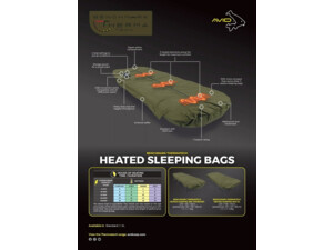 Avid Carp Vyhřívaný Spacák Thermatech Heated Sleeping Bag - Standard AKCE