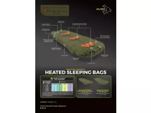 Avid Carp Vyhřívaný Spacák Thermatech Heated Sleeping Bag - Standard AKCE