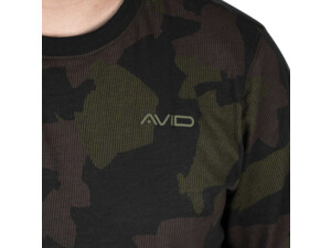 Avid Carp Triko s Dlouhým Rukávem Distortion Camo Lite T-Shirt Long Sleeve AKCE