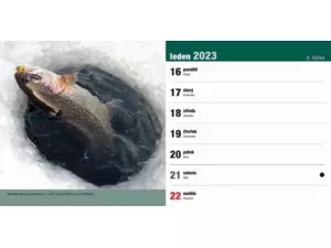 Stolní rybářský kalendář na rok 2023