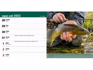 Stolní rybářský kalendář na rok 2023