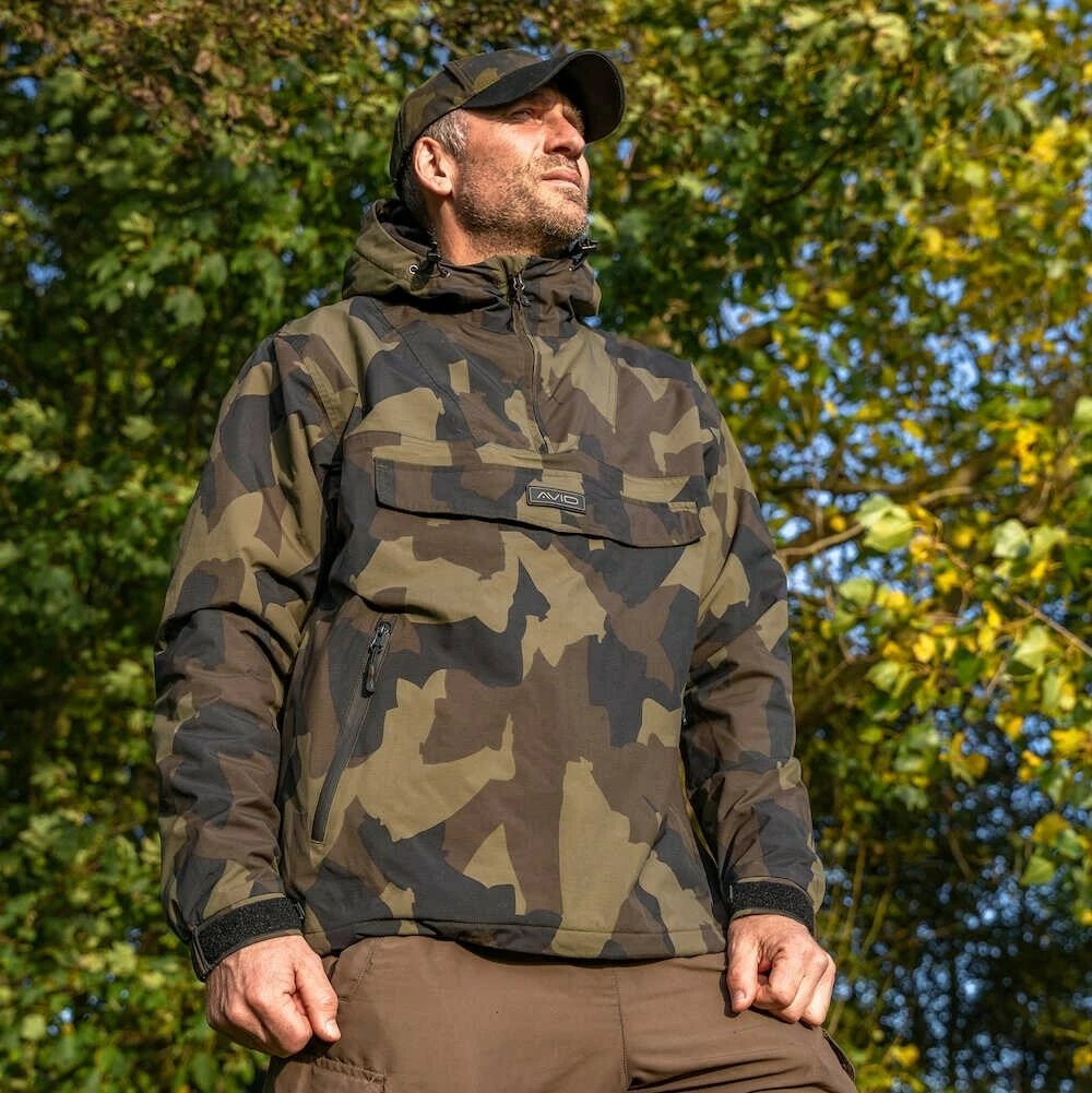 Avid Carp Bunda Ripstop Camo Pullover Jacket VÝPRODEJ