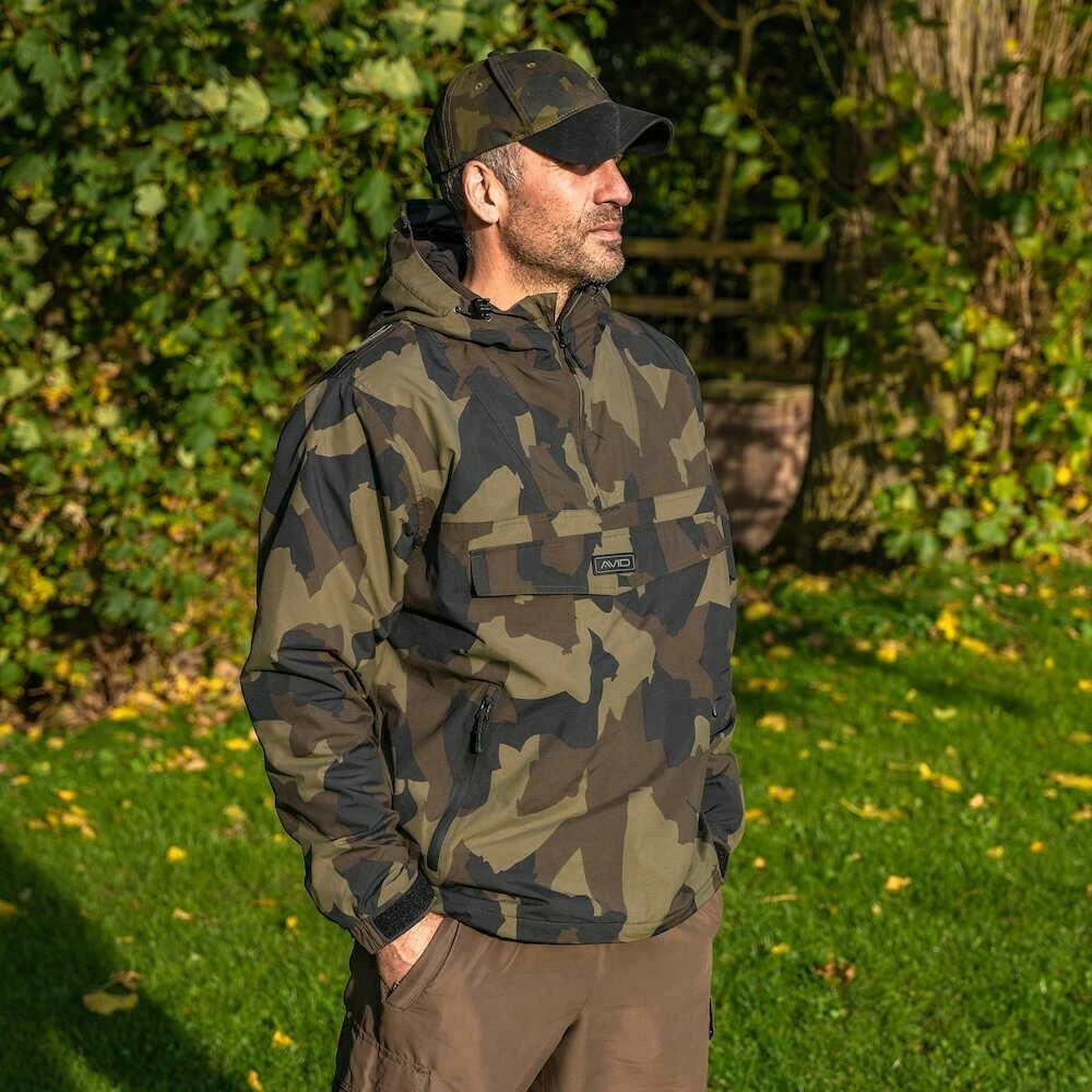 Avid Carp Bunda Ripstop Camo Pullover Jacket VÝPRODEJ