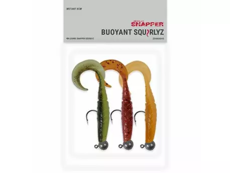 Korum Snapper gumová nástraha Buoyant Squirlyz 8cm 3ks Mutant AKCE