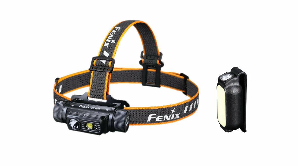 FENIX Nabíjecí čelovka HM70R + Fenix E-LITE
