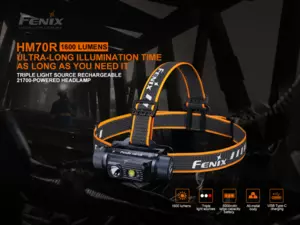 FENIX Nabíjecí čelovka HM70R + Fenix E-LITE