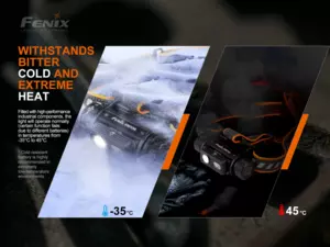 FENIX Nabíjecí čelovka HM70R + Fenix E-LITE