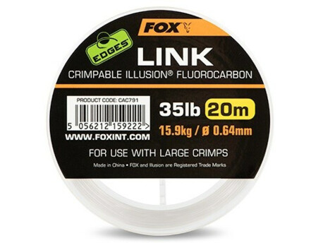 Fox Fluorocarbon Edges Link Illusion Čirý 20 m