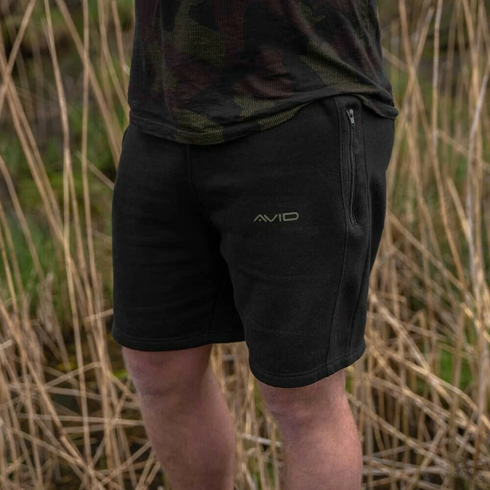 Avid Carp Kraťasy Distortion Black Jogger Short AKCE