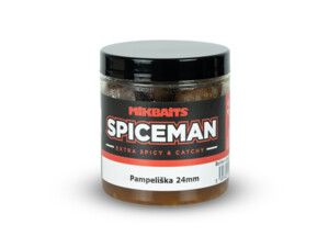 MIKBAITS Spiceman boilie v dipu 250ml - Pampeliška 24mm
