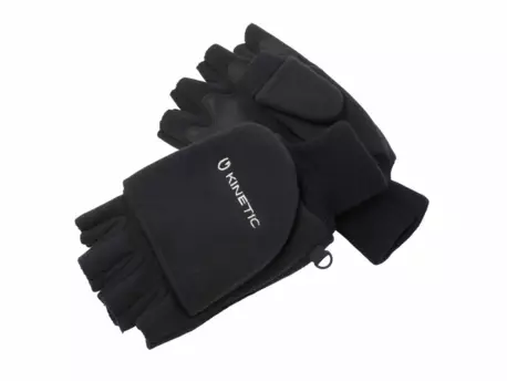 Kinetic Rukavice Wind Stop Fold Over Mitt Black VÝPRODEJ