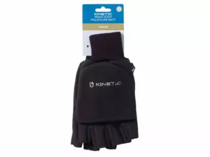 Kinetic Rukavice Wind Stop Fold Over Mitt Black VÝPRODEJ