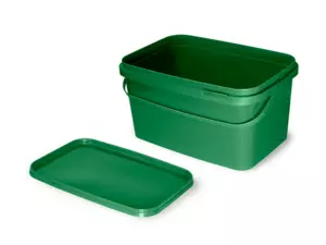 Hranatý kbelík s víkem Delphin CLASSA / zelené