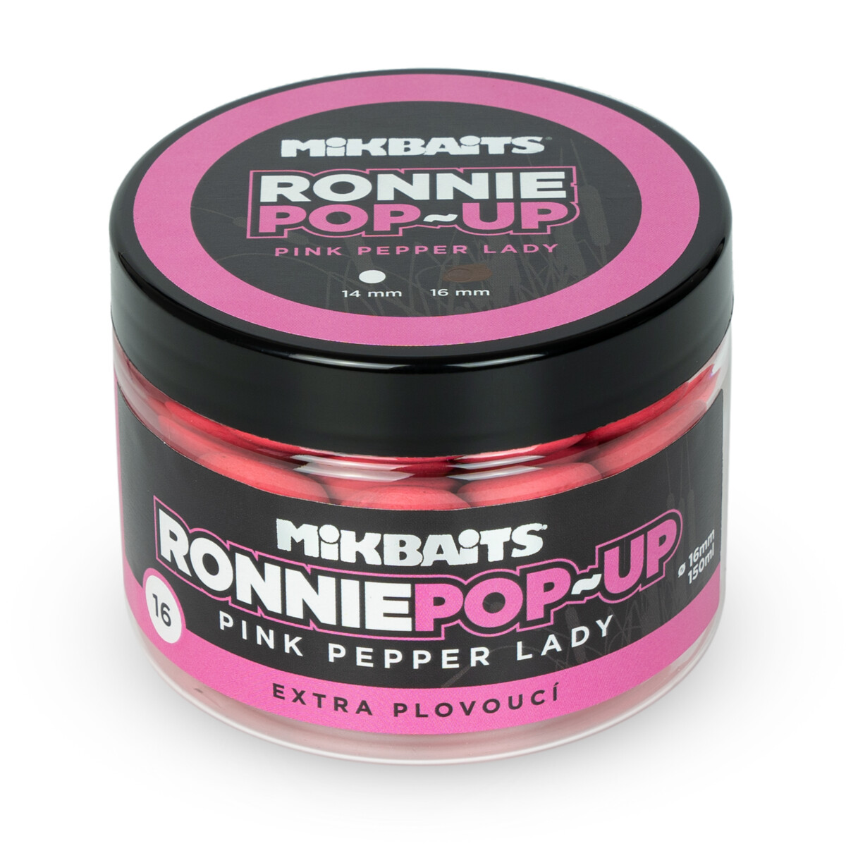MIKBAITS Ronnie pop-up 150ml - Pink Pepper Lady 16mm