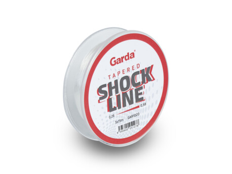 Garda šokové šňůry - Shock line ujímaný vlasec 5x15m 0,26-0,58mm
