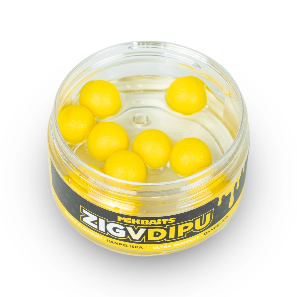 MIKBAITS Zig ultra plovoucí v dipu - Pampeliška 15mm