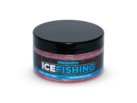 MIKBAITS ICE FISHING pstruh řada - Lososí jikry v dipu Česnek 100ml