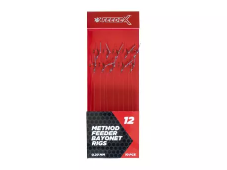 FEEDER EXPERT návazce - Návazce č.12 s bajonetem 10ks