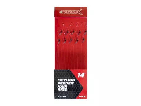 FEEDER EXPERT návazce - Návazce č.14 s vlasovým přívěsem 10ks