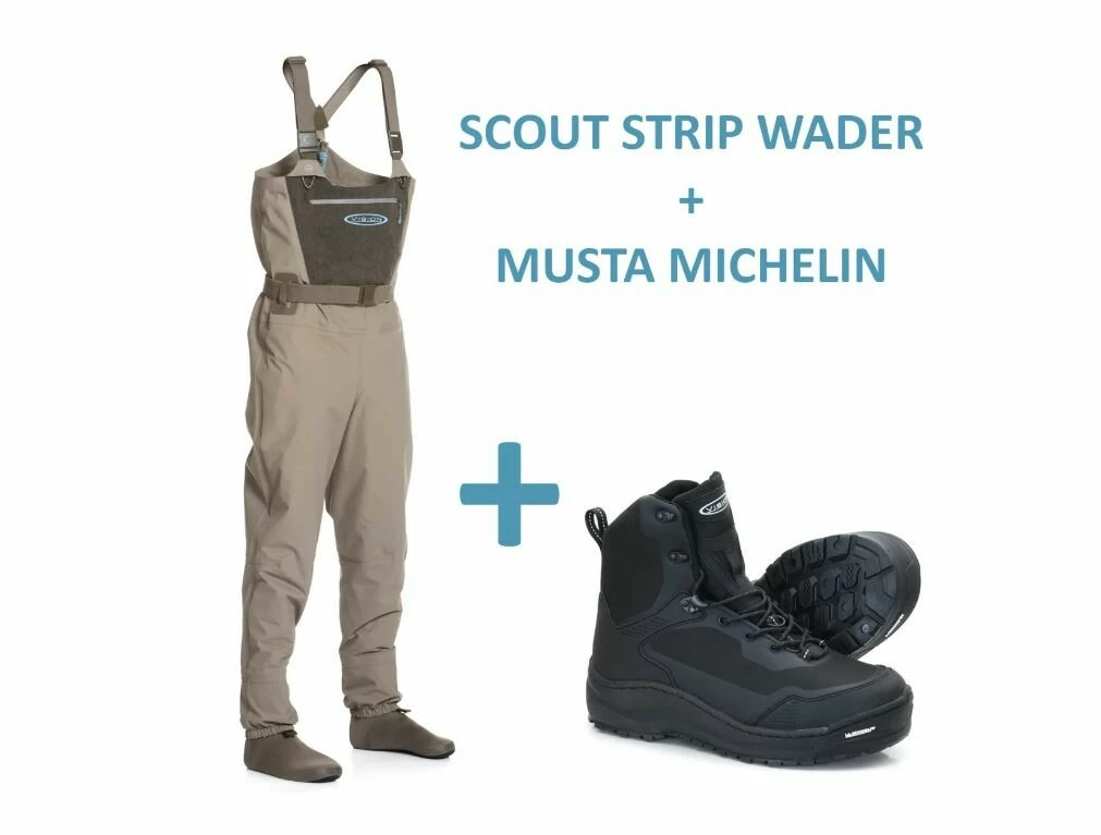 Vision brodící set SCOUT STRIP + boty MUSTA MICHELIN
