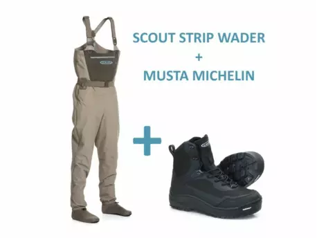 Vision brodící set SCOUT STRIP + boty MUSTA MICHELIN
