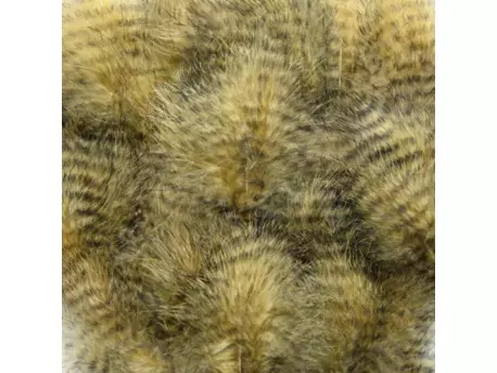 Hends GRIZZLY MARABOU - žluto olivová/černě pruhovaná