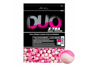 LK Baits DUO X-Tra Boilies Wild Strawberry/Carp Secret