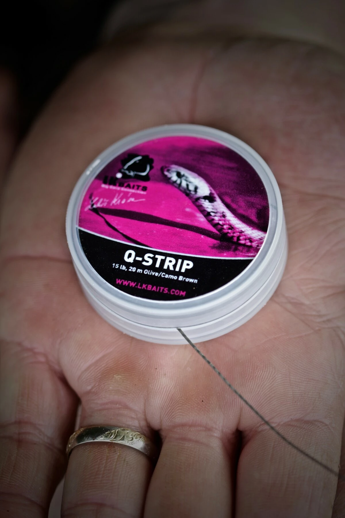 LK Baits ztužená šňůrka Q-Strip 20m