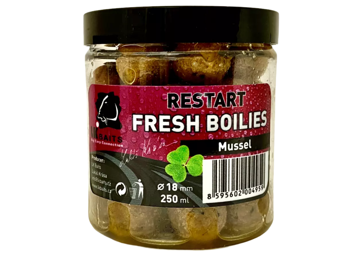 LK Baits Fresh Boilie Restart Mussel