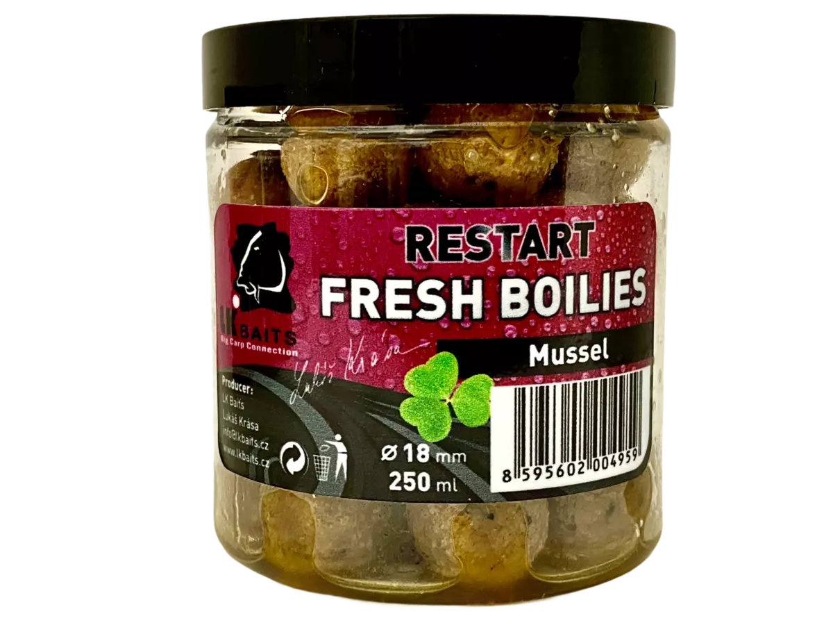 LK Baits Fresh Boilie Restart Mussel