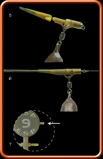 ESP závěsky s převlekem Ejector Lead Clips vel. 9