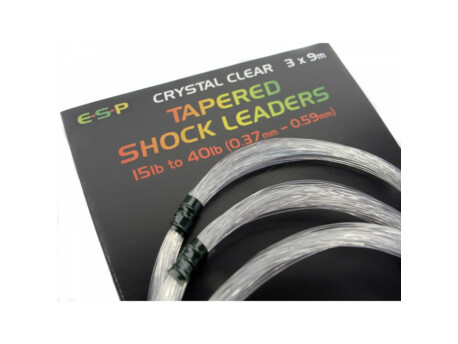 ESP ujímané šokové návazce Tapered Shock Leaders 3x9m