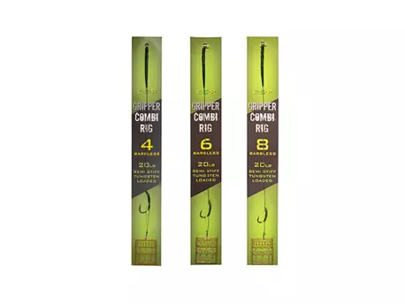 ESP návazec Gripper Combi Rigs Green Barbless
