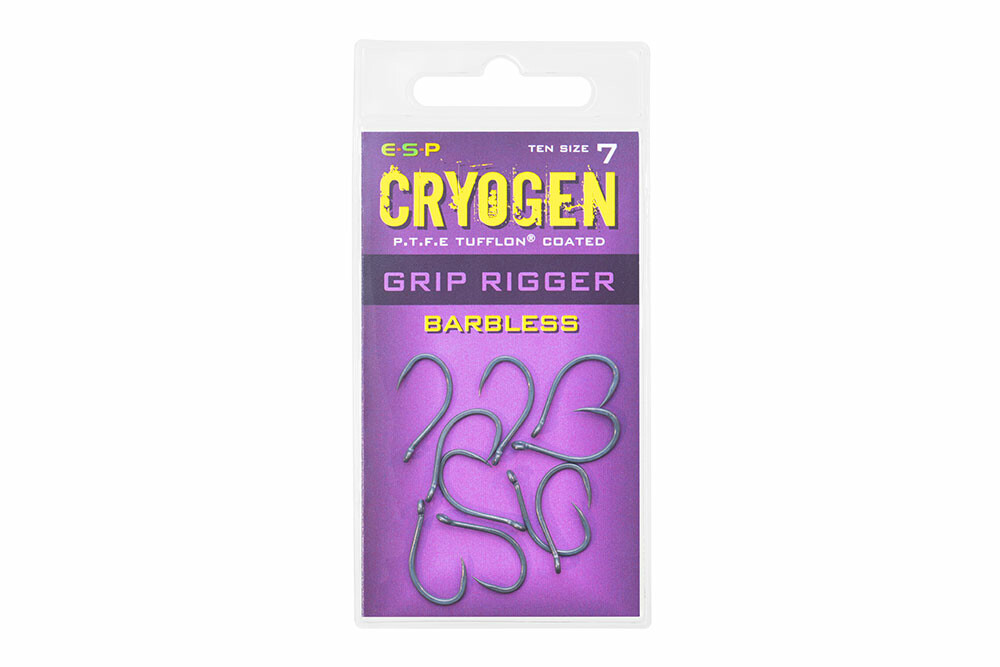 ESP háčky Cryogen Grip Rigger Barbless 10ks