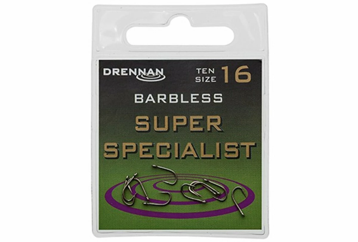Drennan háčky bez protihrotu Super specialist Barbless