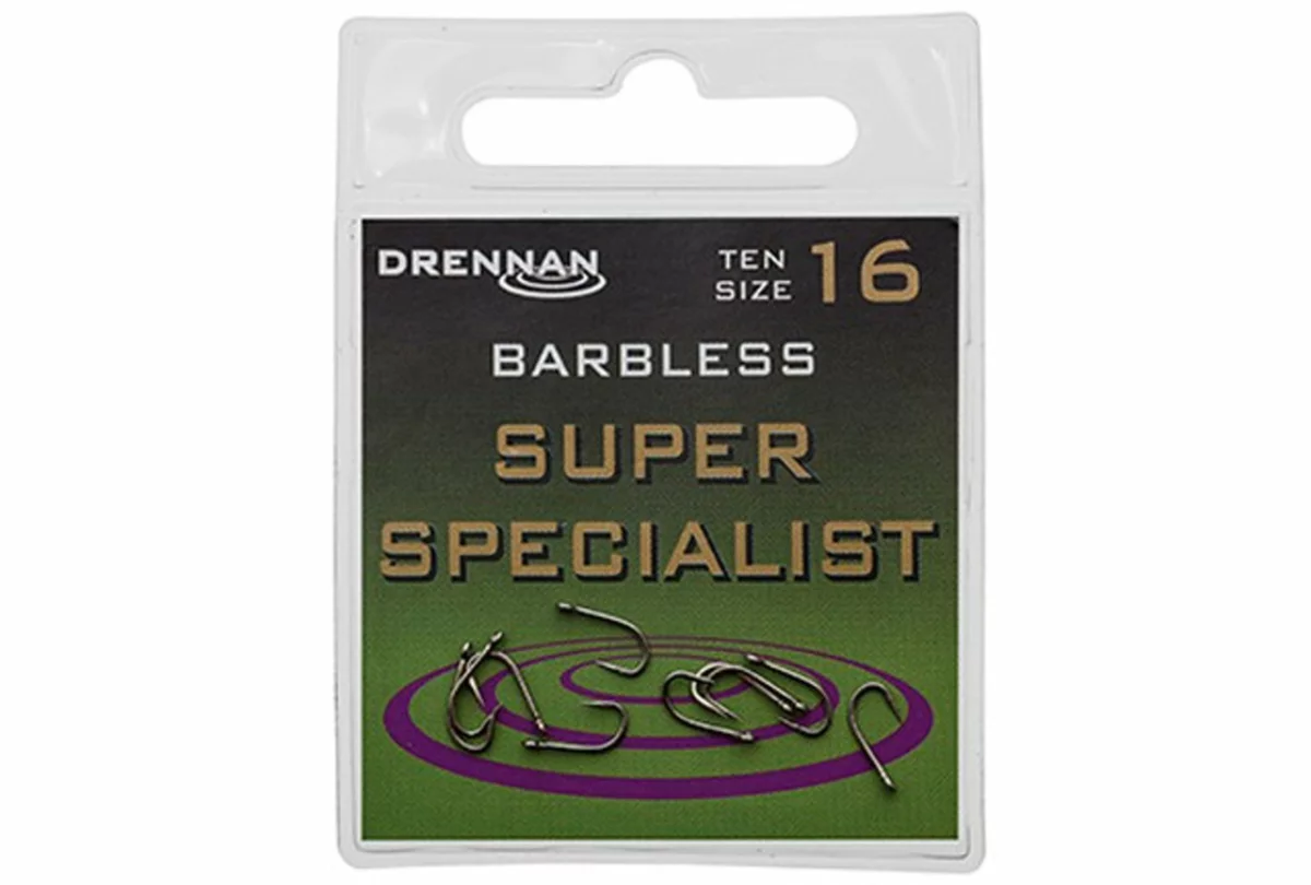 Drennan háčky bez protihrotu Super specialist Barbless