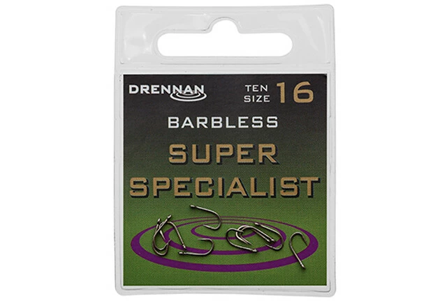 Drennan háčky bez protihrotu Super specialist Barbless