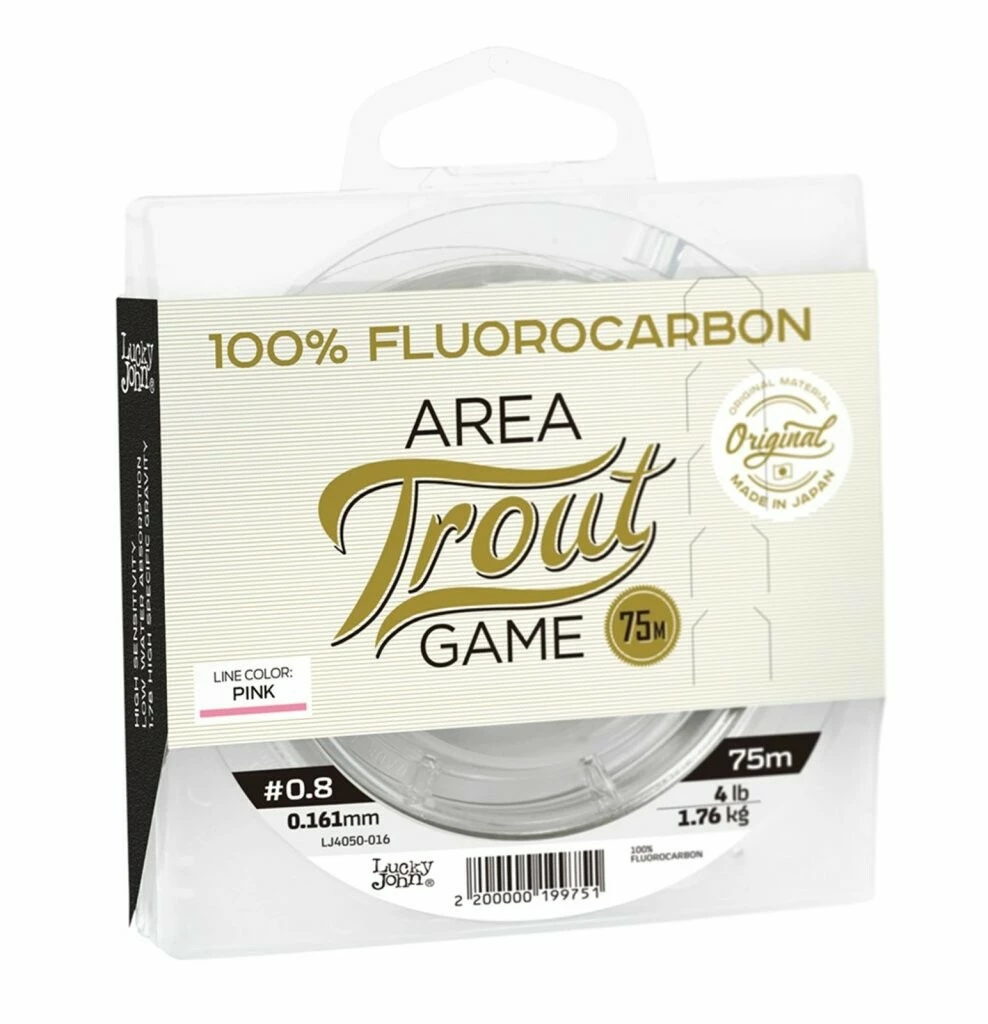 Lucky John fluorocarbon Area Trout Game Pink Line 75m