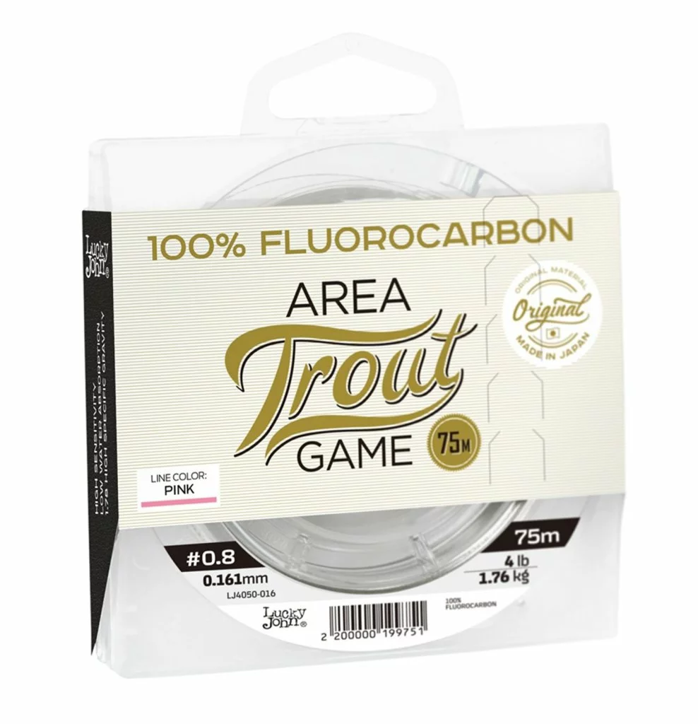 Lucky John fluorocarbon Area Trout Game Pink Line 75m