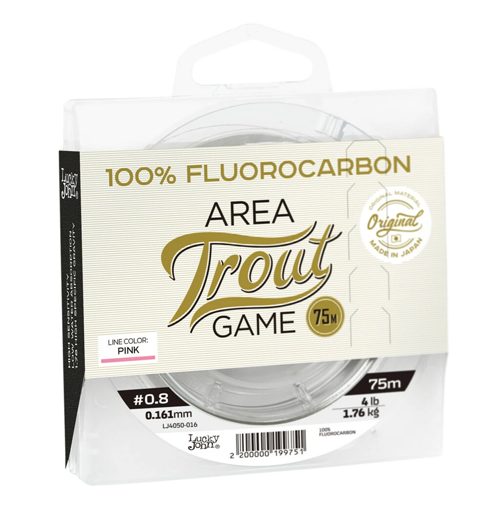 Lucky John fluorocarbon Area Trout Game Pink Line 75m