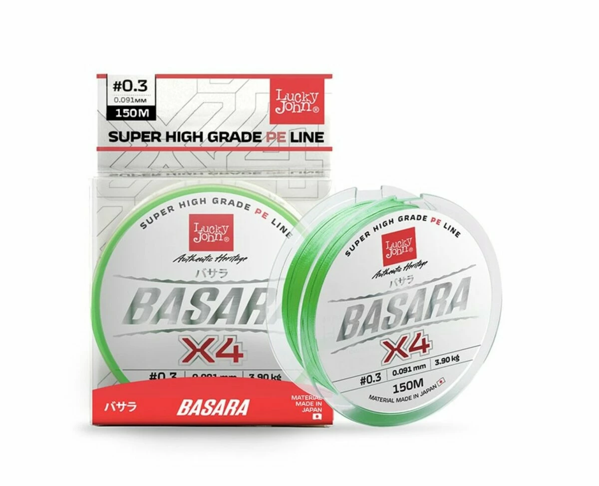 Lucky John šňůra Basara X4 150m Light Green