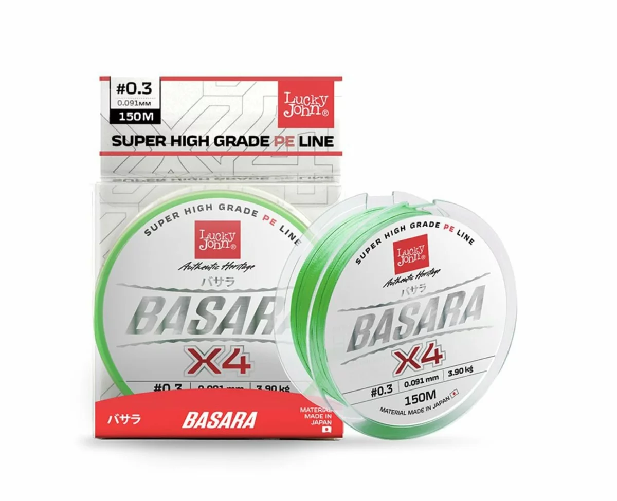 Lucky John šňůra Basara X4 150m Light Green