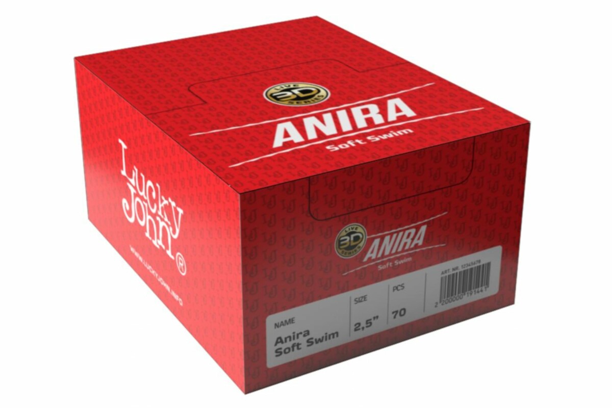 Lucky John 3D Anira Soft Swim 6,8" Box 1ks