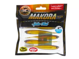 Lucky John 3D Makora Split Tail 4" Blistr 6ks