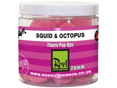 Rod Hutchinson RH Fluoro Pop-Ups Squid Octopus with Amino Blend Swan Mussell
