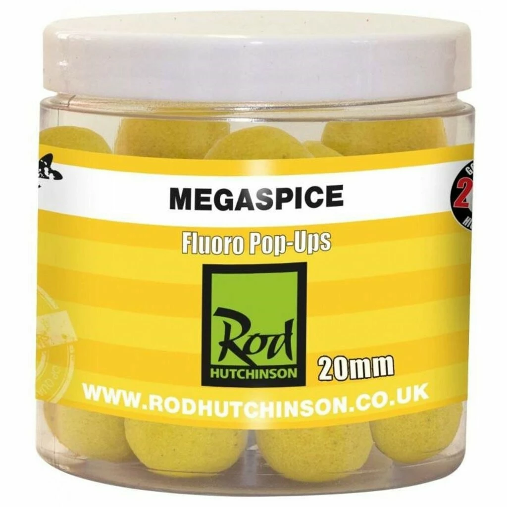 Rod Hutchinson RH Fluoro Pop-Ups Megaspice with Natural Ultimate Spice Blend