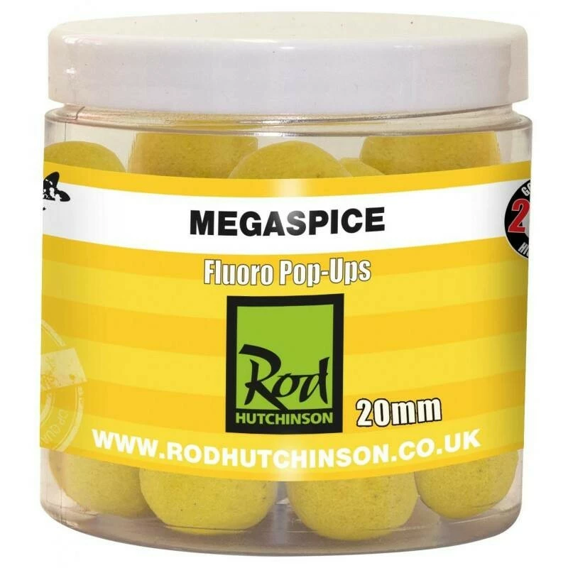 Rod Hutchinson RH Fluoro Pop-Ups Megaspice with Natural Ultimate Spice Blend