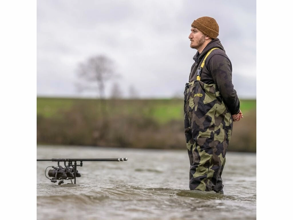 Avid Carp prsačky 420D Camo Chest Waders