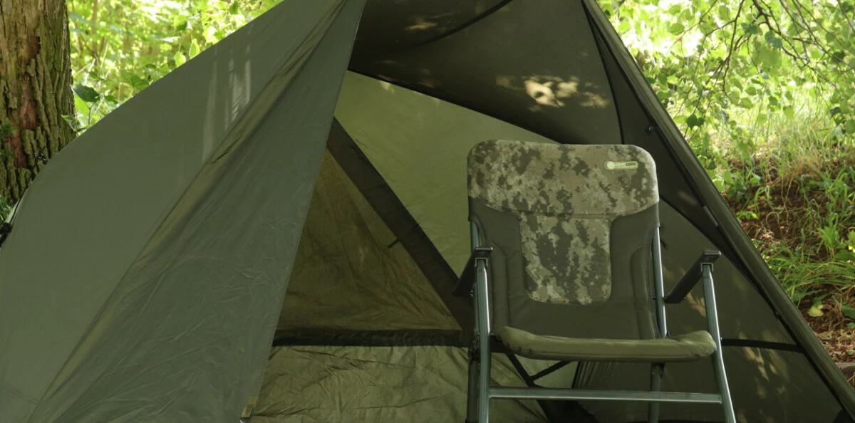 MIVARDI Přístřešek Quick Set + křeslo CamoCODE Express